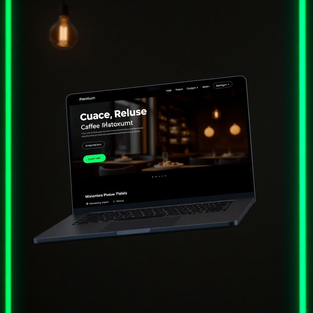 Webseiten-Mockup für Gastronomie & Cafés